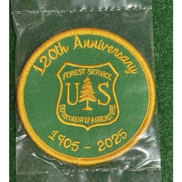 2025 USDA Forest Service 120th Anniversary Iron-on Patch  -New - Picture 1 of 2